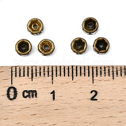 Brass Rhinestone Spacer Beads&nbsp;X-RB-A014-Z4mm-01AB-NF