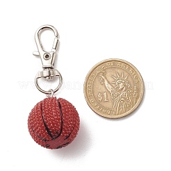 Resin & Plastic Sports Ball Pendant Decorations&nbsp;HJEW-JM00703