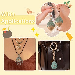 30Pcs 6 Styles Tibetan Styles Alloy Pendants&nbsp;FIND-CJ0005-91