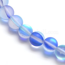 Synthetic Moonstone Beads Strands&nbsp;G-F142-6mm-08