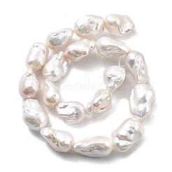 Natural Nucleated Pearl Beads Strands&nbsp;PEAR-B004-15N-05A-01
