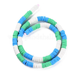 Fixed 3 Color Handmade Polymer Clay Bead Strands&nbsp;CLAY-S096-029J