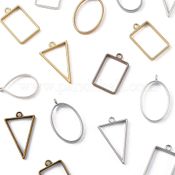 38Pcs 19 Styles Alloy Open Back Bezel Pendants&nbsp;FIND-FS0003-61