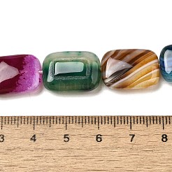 Natural Striped Agate/Banded Agate Beads Strands&nbsp;G-B137-B01-01A