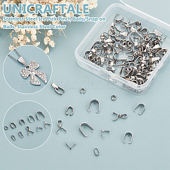 304/201 Stainless Steel Ice Pick Pinch Bails/Snap on Bails&nbsp;STAS-UN0060-28