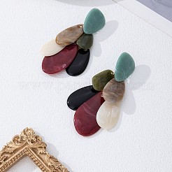 Resin Stud Dangle Earrings for Women&nbsp;WGCC9D4-01