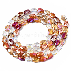3 Strands Electroplate Glass Beads Strands&nbsp;EGLA-PA0001-25C