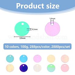 2880Pcs 10 Colors Ornament Accessories&nbsp;KY-DC0001-49A
