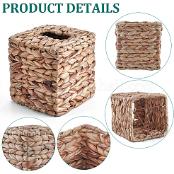 Raffia Woven Tissue Box&nbsp;AJEW-WH20011-02