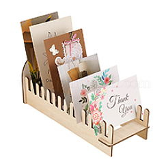 Hollow Bowknot Wooden Display Stands for Cards Holder&nbsp;ODIS-WH0031-03