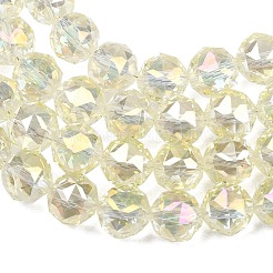 Transparent Electroplate Glass Beads Strands&nbsp;EGLA-N002-34C-B03