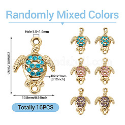 16Pcs Alloy Rhinestone Connector Charms&nbsp;ALRI-TA0001-40