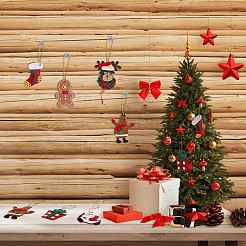 9Pcs 9 Style Felt Pendant Decorations&nbsp;FABR-GF0001-01