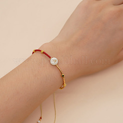 Glass Seed Beads Braided Bead Bracelets&nbsp;TY7987-1