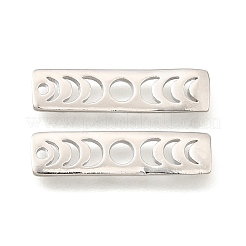 Rack Plating Brass Moon Phase Bar Pendants&nbsp;KK-H756-01P-A