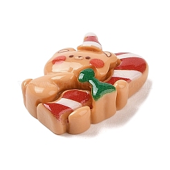 Christmas Bear Theme Opaque Resin Decoden Cabochons&nbsp;RESI-S397-02F
