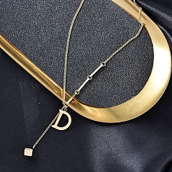 Stainless Steel Curb Chain Necklaces&nbsp;PW-WG90739-01