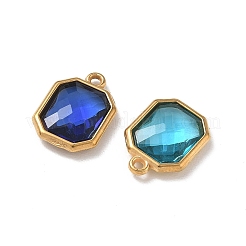304 Stainless Steel Rhinestone Pendants&nbsp;STAS-P453-06G-M