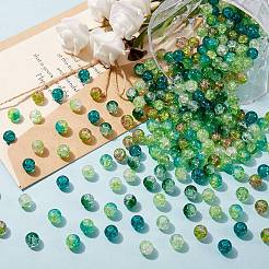 300Pcs 6 Colors Spray Painted Crackle Glass Beads&nbsp;CCG-SZ0001-11D