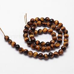 Natural Tiger Eye Beads Strands&nbsp;G-D840-39-6mm