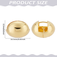 1Pair Brass Hoop Earrings&nbsp;EJEW-LP0008-039G