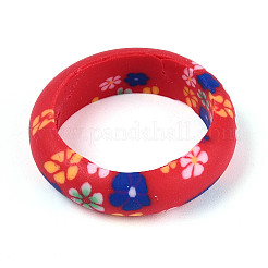 Handmade Polymer Clay Finger Rings&nbsp;CLAY-N013-27A