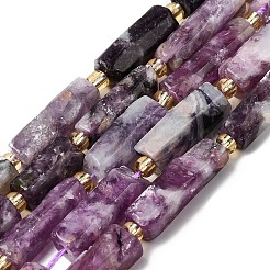 Natural Lepidolite/Purple Mica Stone Beads Strands&nbsp;G-D353-A17