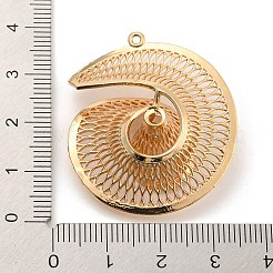 Rack Plating Brass Hollow Pendants&nbsp;KK-P244-05KCG