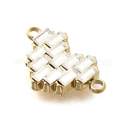 304 Stainless Steel Rhinestone Heart Connector Charms&nbsp;STAS-Q337-05G