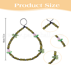 1Pc Handmade Lampwork & Acrylic Beaded Mobile Accessories Decoration&nbsp;HJEW-LP0001-54