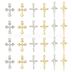 24Pcs 6 Styles Rack Plating Alloy Pendants&nbsp;FIND-FS0003-44