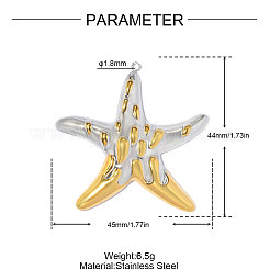 304 Stainless Steel Pendants&nbsp;STAS-OY019-29G