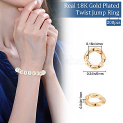 200Pcs Brass Open Jump Rings&nbsp;KK-BBC0004-41B