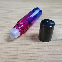 10ml Glass Gradient Color Essential Oil Empty Roller Ball Bottle&nbsp;MRMJ-WH0011-B09-A
