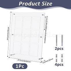 PVC Desktop Sport Card Organizer Holders&nbsp;AJEW-WH0248-918B