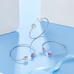 8Pcs Adjustable 304 Stainless Steel Cuff Bangle Making&nbsp;STAS-UN0040-43