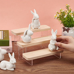 3-Tier Transparent Acrylic  Minifigures Display Risers&nbsp;DIY-WH0410-33A