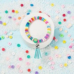 4 Colors Handmade Polymer Clay Beads Strands&nbsp;CLAY-FS0001-06