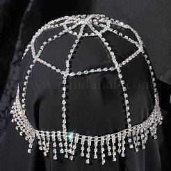 Alloy Rhinestone Mesh Headbands&nbsp;OHAR-WH20005-32P