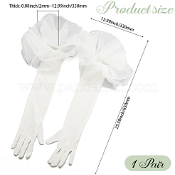 Velvet Long Finger Gloves&nbsp;AJEW-WH20067-005C