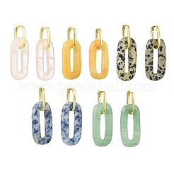 Gemstone Hoop Earrings for Women&nbsp;EJEW-JE07271
