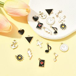 20Pcs 10 Styles Alloy Enamel Charms&nbsp;ENAM-FS0003-45