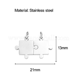 304 Stainless Steel Split Pendants&nbsp;PW-WG12405-01