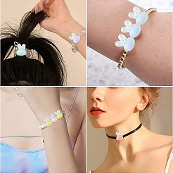 60Pcs 6 Colors Transparent Clear Acrylic Beads&nbsp;FACR-CJ0001-10