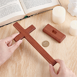 1Pc Wood Cross Display Decorations&nbsp;AJEW-HY0002-77