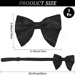 1PC Polyester Imitation Silk Bow Ties for Bridegroom&nbsp;AJEW-SP0003-31A
