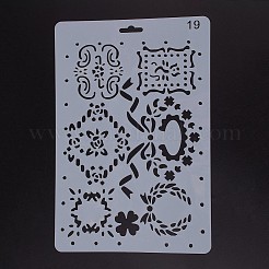 Plastic Reusable Drawing Painting Stencils Templates&nbsp;DIY-F018-B19