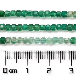 Natural Dyed & Heated Green Onyx Agate Beads Strands&nbsp;G-Q002-C02-01