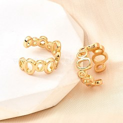 Brass Cuff Earrings&nbsp;EJEW-F370-16G