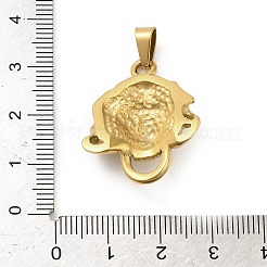 304 Stainless Steel Pendants&nbsp;STAS-P400-02B-G